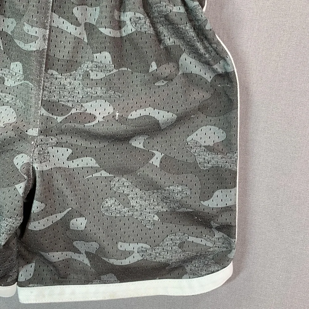 OshKosh B'gosh Shorts Kids 4T Gray Camo Mesh Athletic Elastic Waist Gym